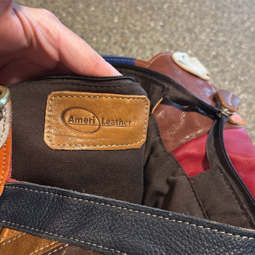 Colorful Patchwork Shoulder Bag - Picture 3 of 3